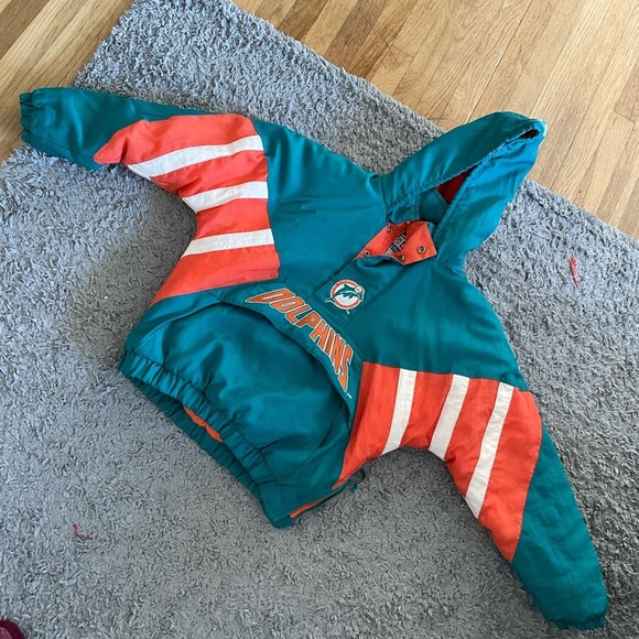 Vintage Miami Dolphins starter jacket from the 90s. Youth large or adult small